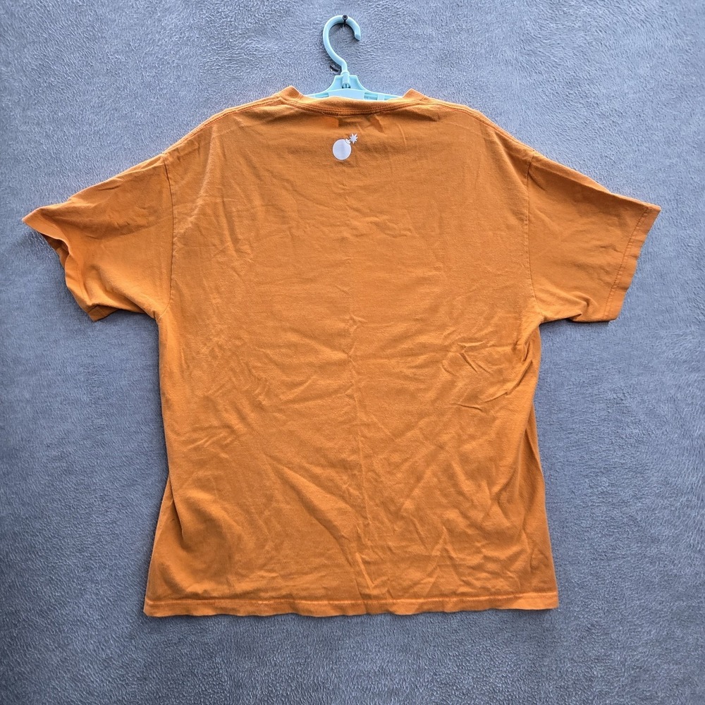 The Hundreds Men Shirt XL Orange‎ Graphic Heaven Stairs Silhouette Tee Logo
